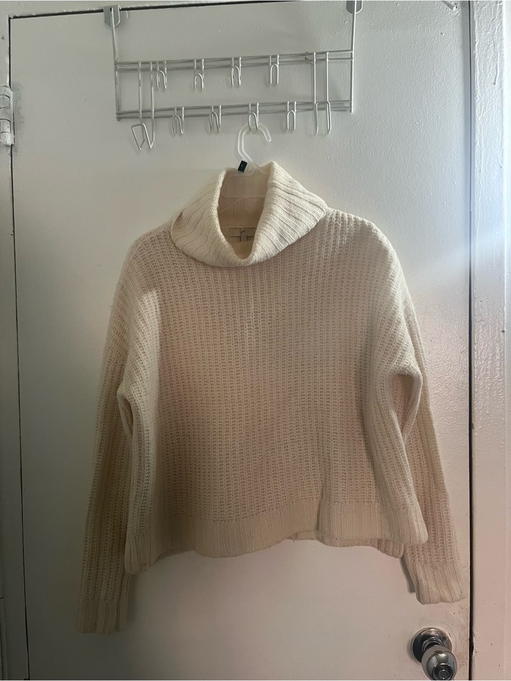 Joie Cream Chunky Cowl Neck Sweater